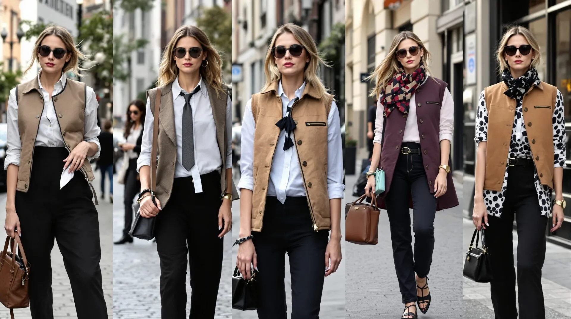 gilet avec chemise femme