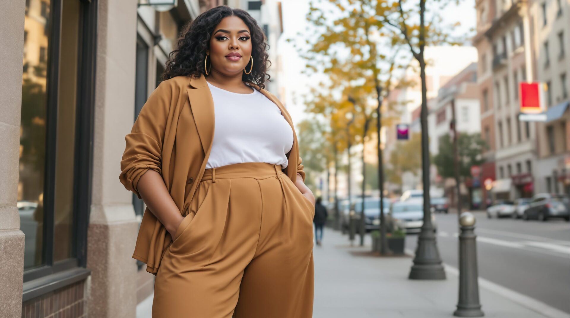 comment porter un pantalon large quand on est ronde