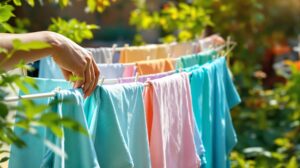 comment étendre le linge sur un étendoir