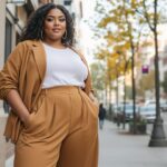 Pantalon large pour femme ronde : les astuces pour une silhouette équilibrée