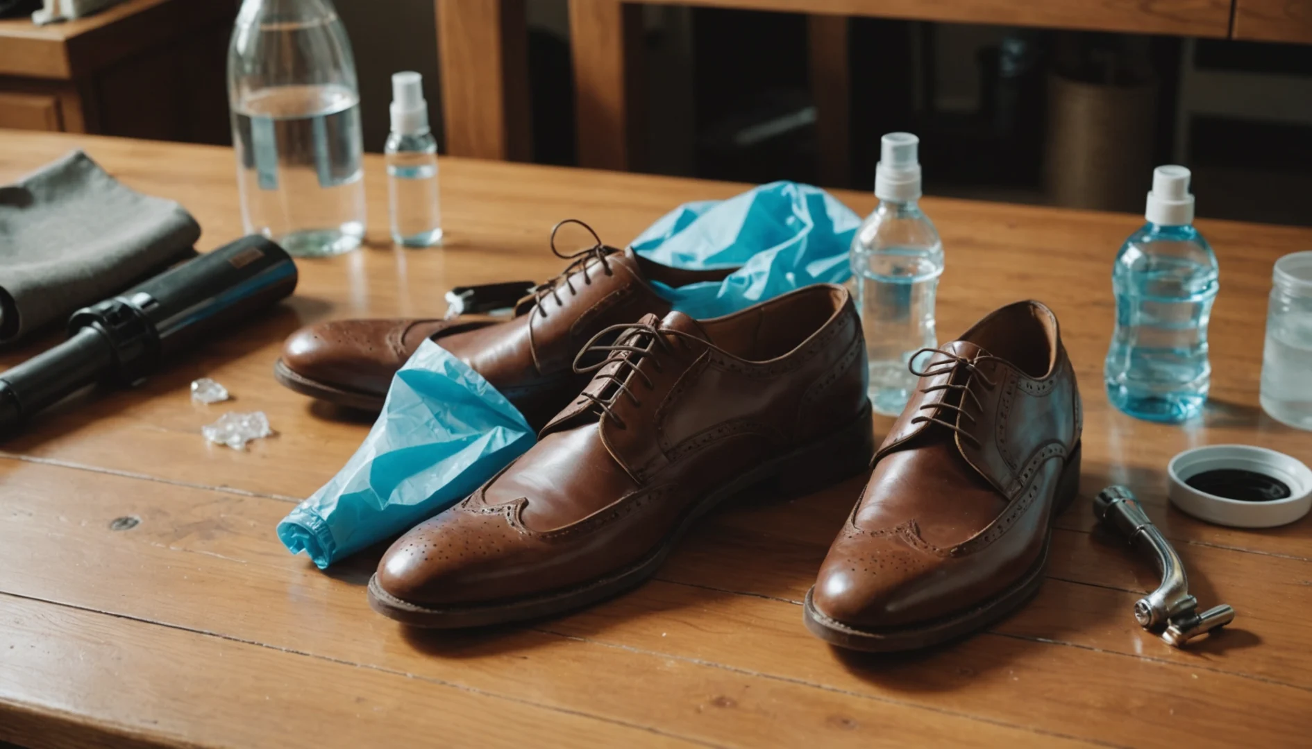 agrandir chaussures cuir