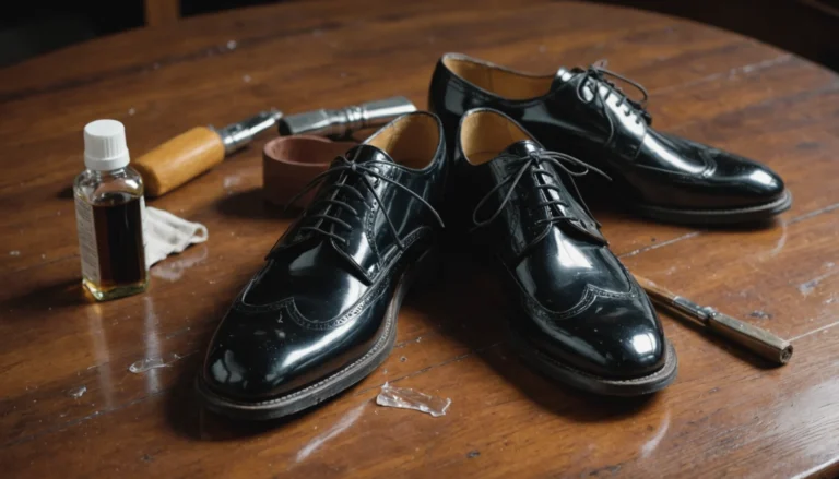 réparer chaussures vernies craquelées