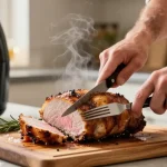 Roti de porc air fryer : la méthode simple pour un rôti juteux