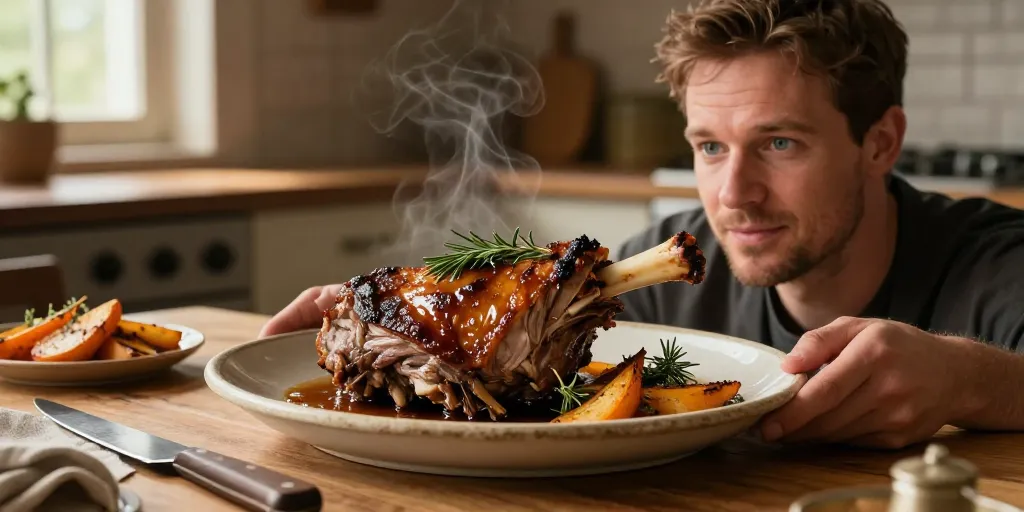 souris d'agneau au four